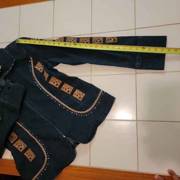 DV jeans by Donna Vinci Denim Jacket Size 14 - Picture 7 of 10